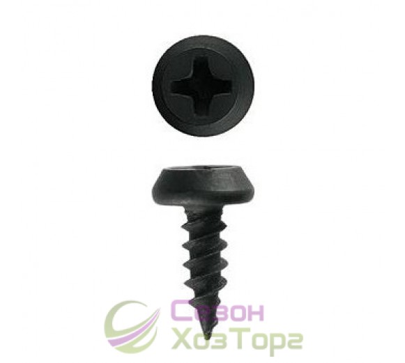 Саморіз "блоха" гостра чорна 3,5х11 мм (упаковка 1000 шт)